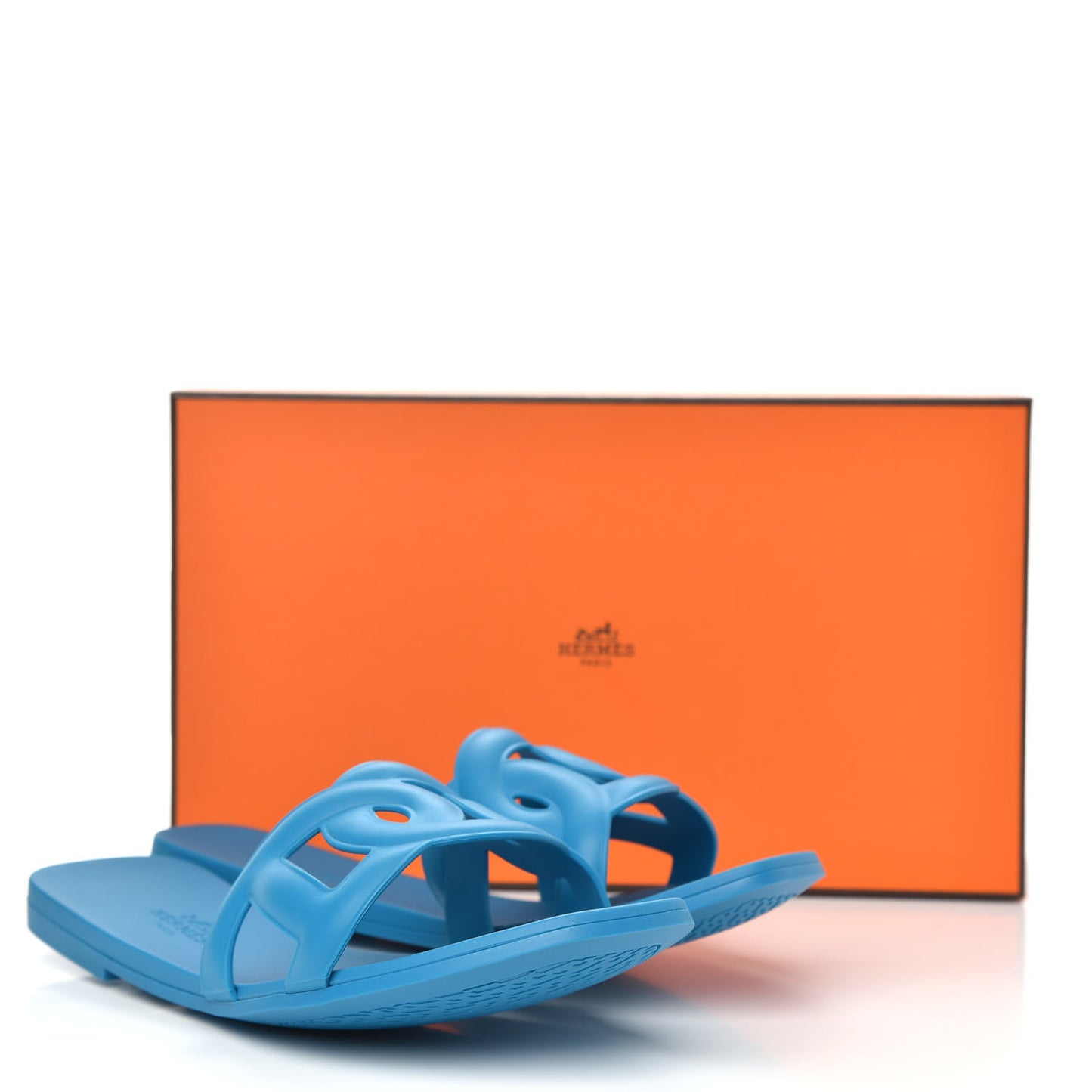 Rubber Aloha Sandals 37 Bleu Vif