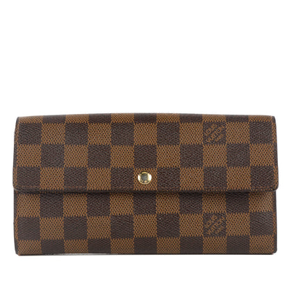 Louis Vuitton Damier Ebene Sarah Wallet 1 of 7