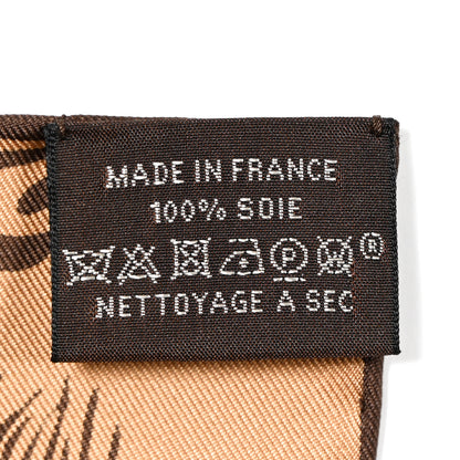 Hermes Silk The Three Graces Scarf 90 Tabac Brun 4 of 5