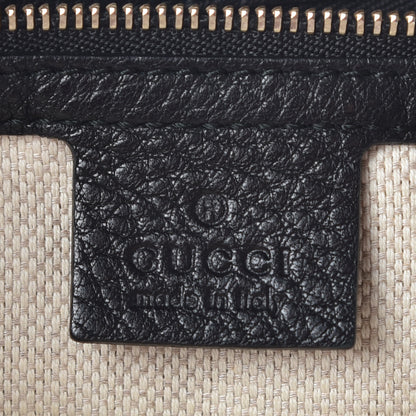 Gucci Pebbled Calfskin Medium Soho Chain Hobo Black 8 of 10