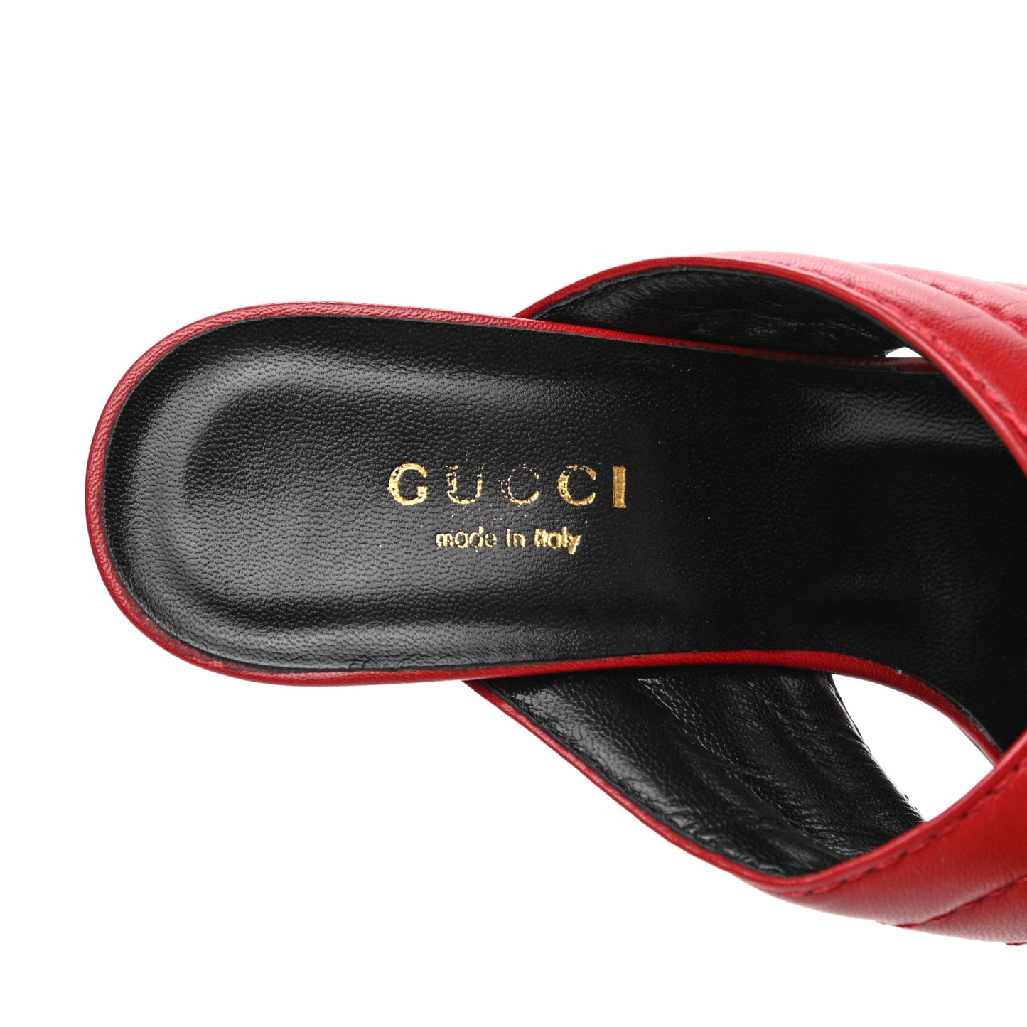 Malaga Kid Webby Crossover High Heel Slide Sandals 35 Hibiscus Red