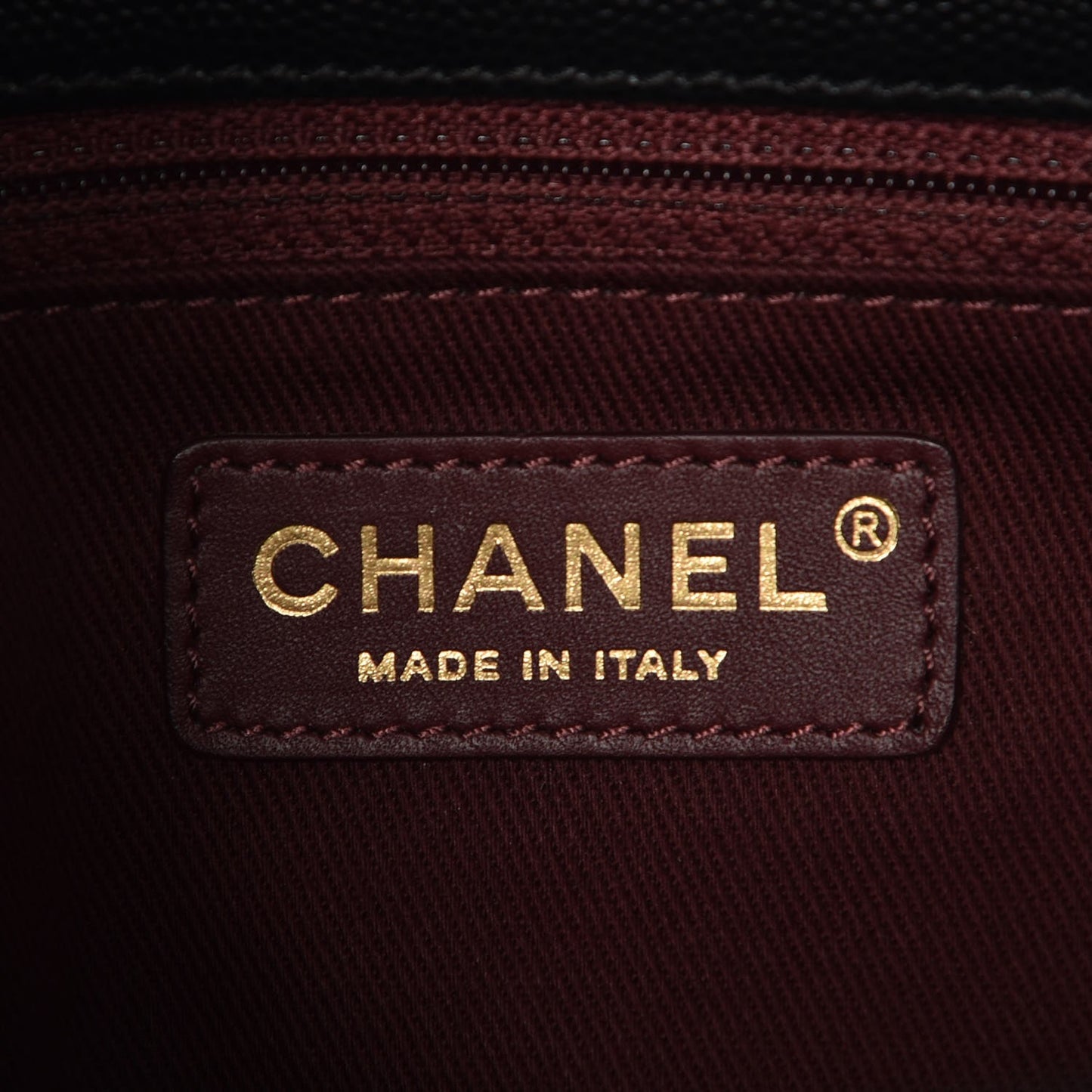 Caviar Quilted Large Coco Handle Flap Black