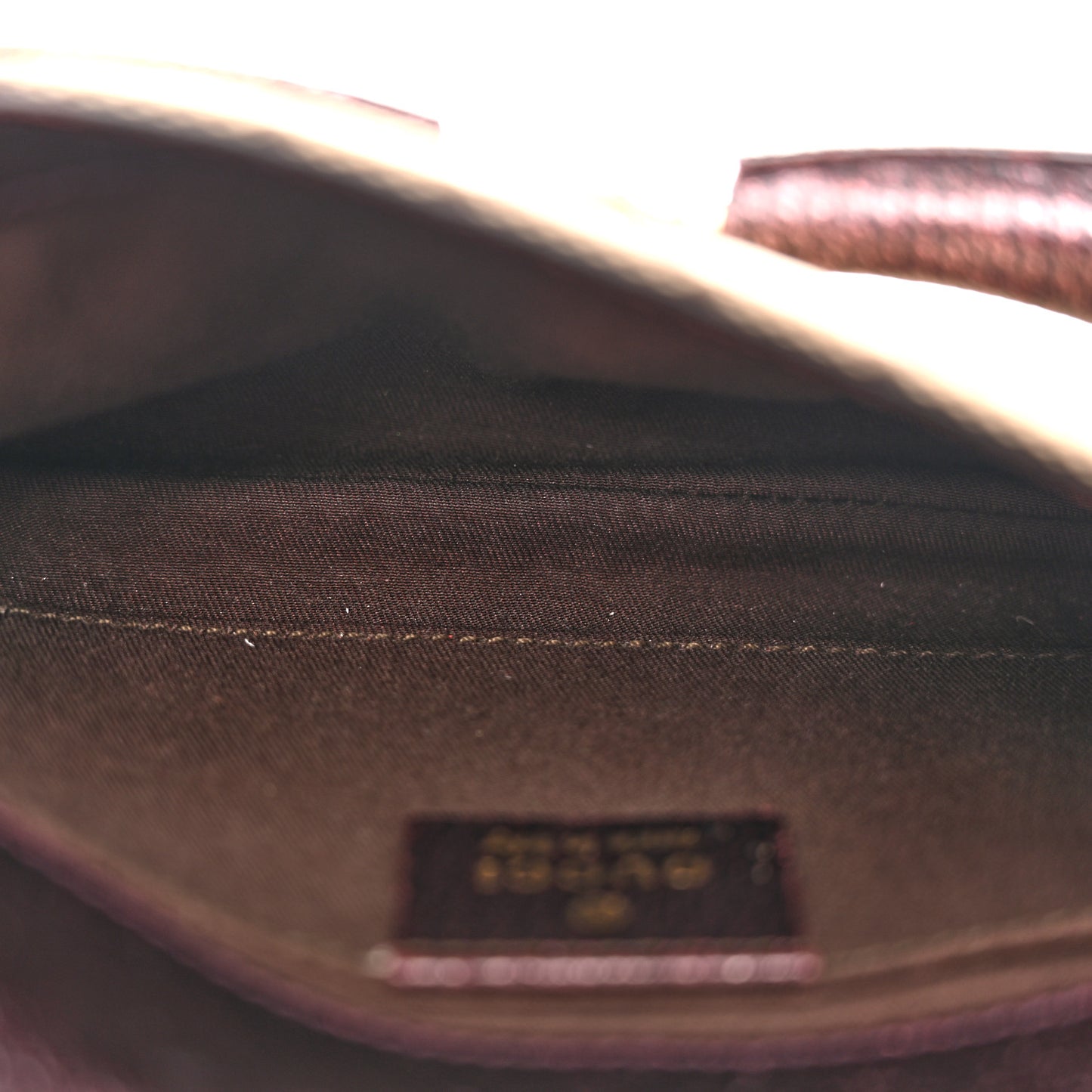Monogram Small Horsebit Chain Clutch Purple
