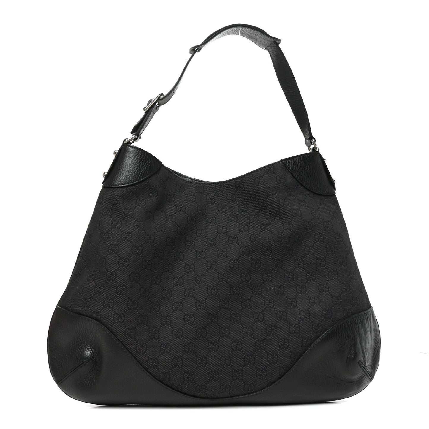 Monogram Calfskin Large Hobo Black