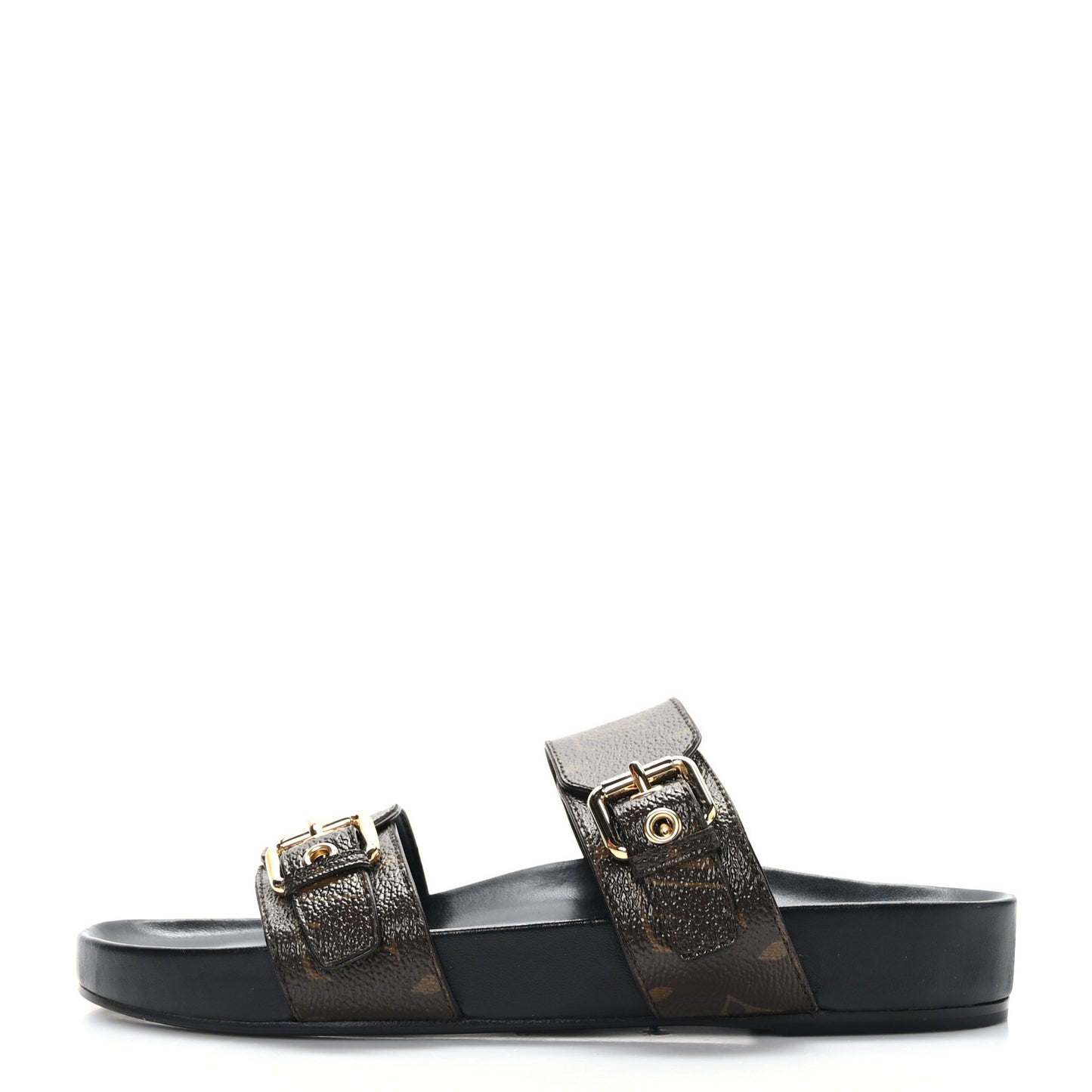 Monogram Bom Dia Mule Sandals 38 Black
