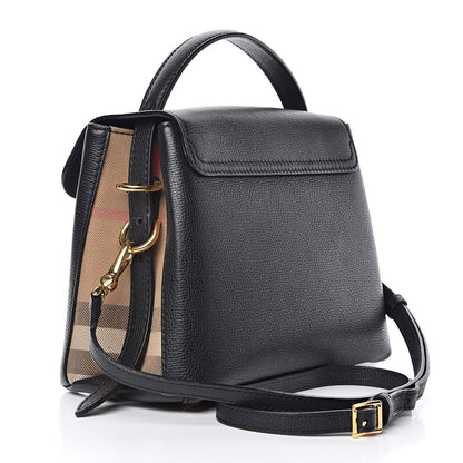 Burberry Derby Calfskin House Check Small Camberley Black 3 of 10