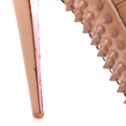 Christian Louboutin Patent Alti Spikes 140 Pumps 38 Nude 23 of 26