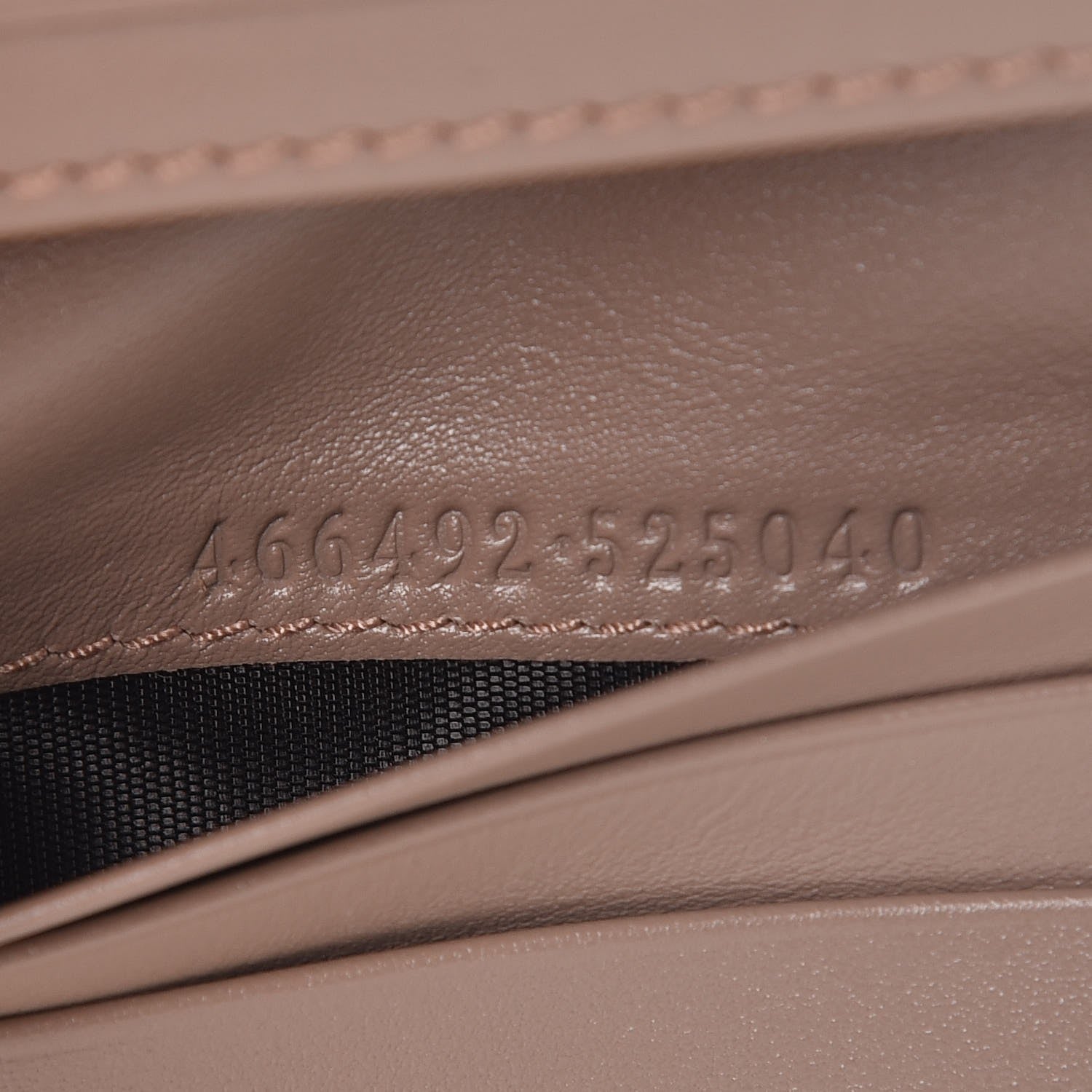 Gucci Calfskin Matelasse GG Marmont Card Case Wallet Porcelain Rose 7 of 8