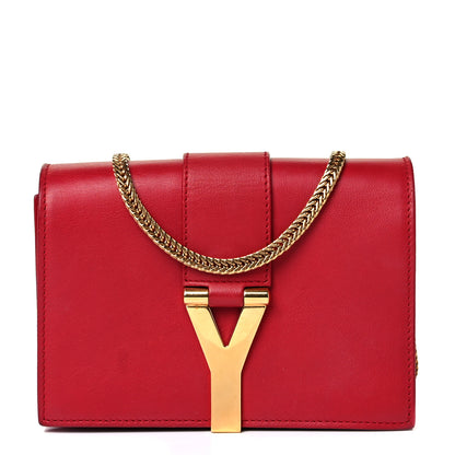 Saint Laurent Calfskin Small Classic Y Satchel Bag Rouge Orient 1 of 10