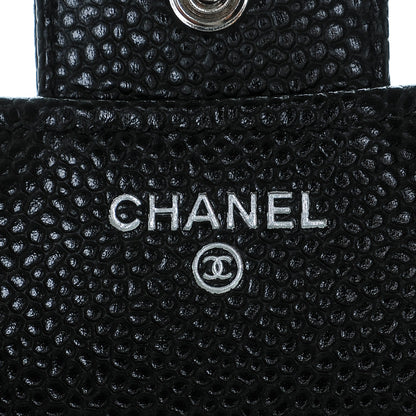 Chanel Caviar Quilted Compact Flap Wallet Black 6 of 8