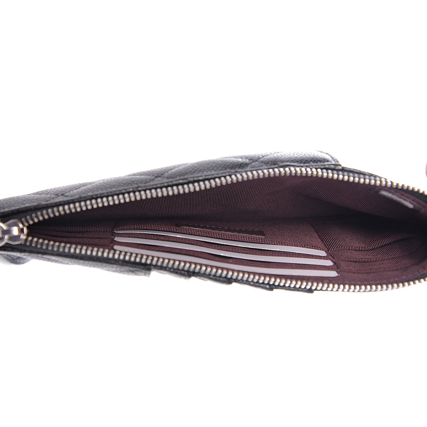 Chanel Caviar Quilted Classic Flat Wallet Pouch Black 4 of 7