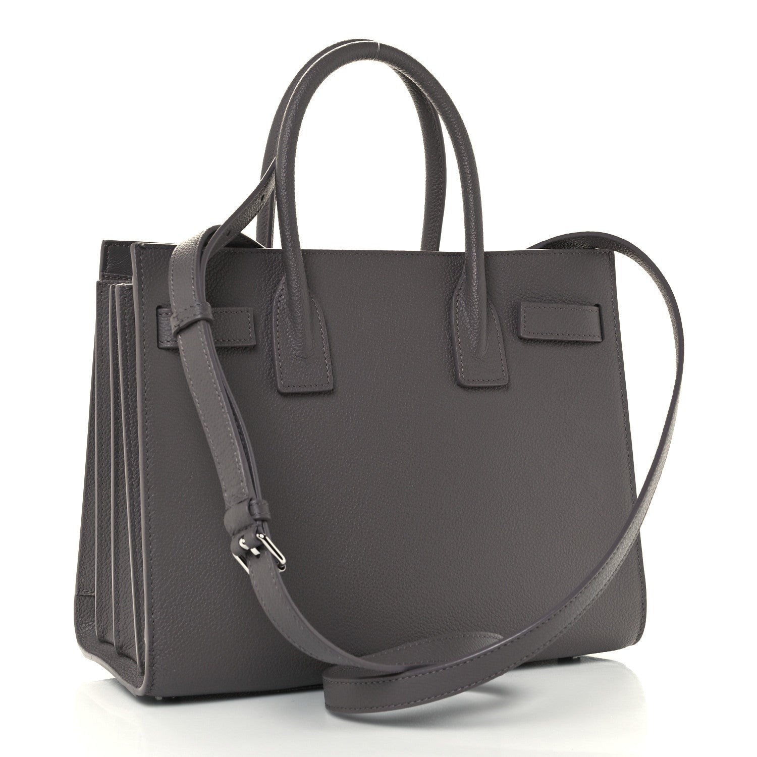 Saint Laurent Grained Calfskin Baby Sac De Jour Fog 3 of 15