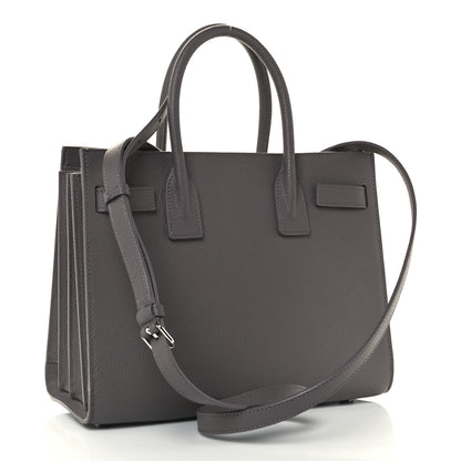 Saint Laurent Grained Calfskin Baby Sac De Jour Fog 3 of 15