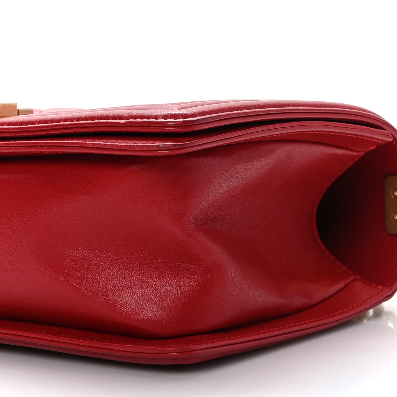 Chanel Lambskin Quilted Medium Boy Flap Red 9 of 9