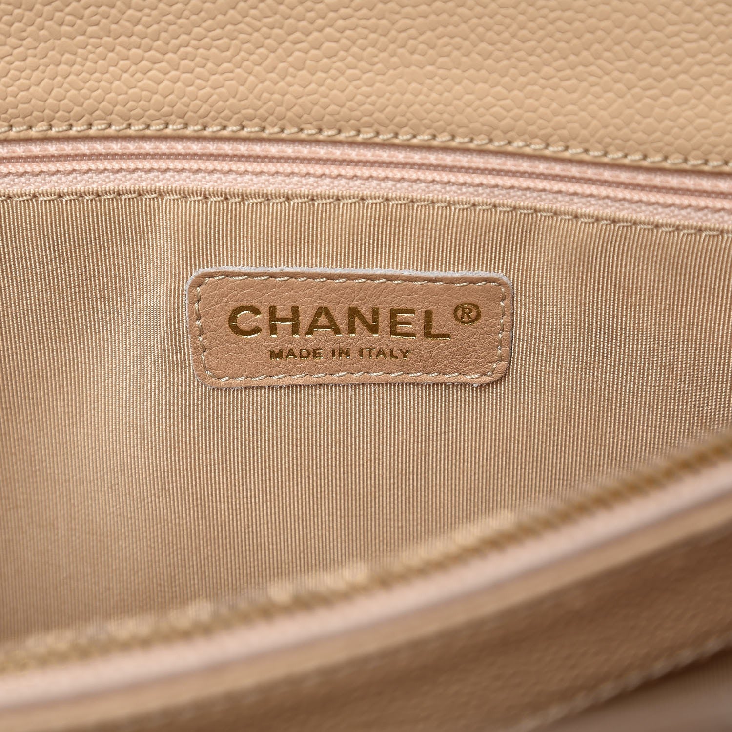 Chanel Caviar Quilted Grand Shopping Tote GST Beige Clair 7 of 12