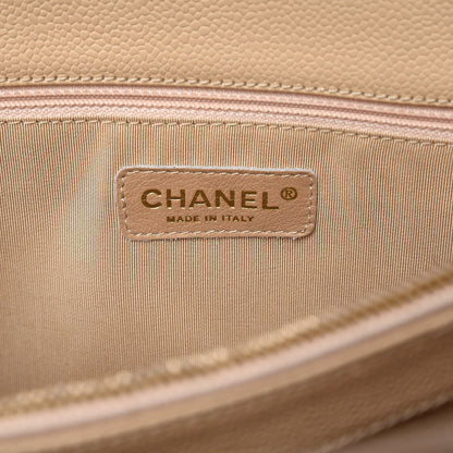 Chanel Caviar Quilted Grand Shopping Tote GST Beige Clair 7 of 12