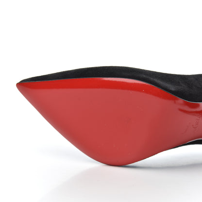 Christian Louboutin Veau Velours Pigalle Follies 100 Pumps 35.5 Black 15 of 20
