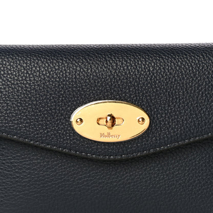 Mulberry Classic Grain Calfskin Darley Cosmetic Pouch Bright Navy 7 of 9