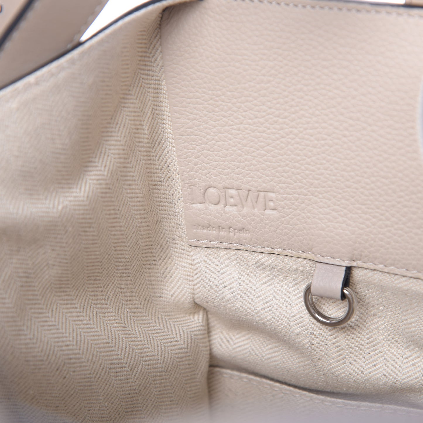 Calfskin Small Hammock Shoulder Bag Light Oat