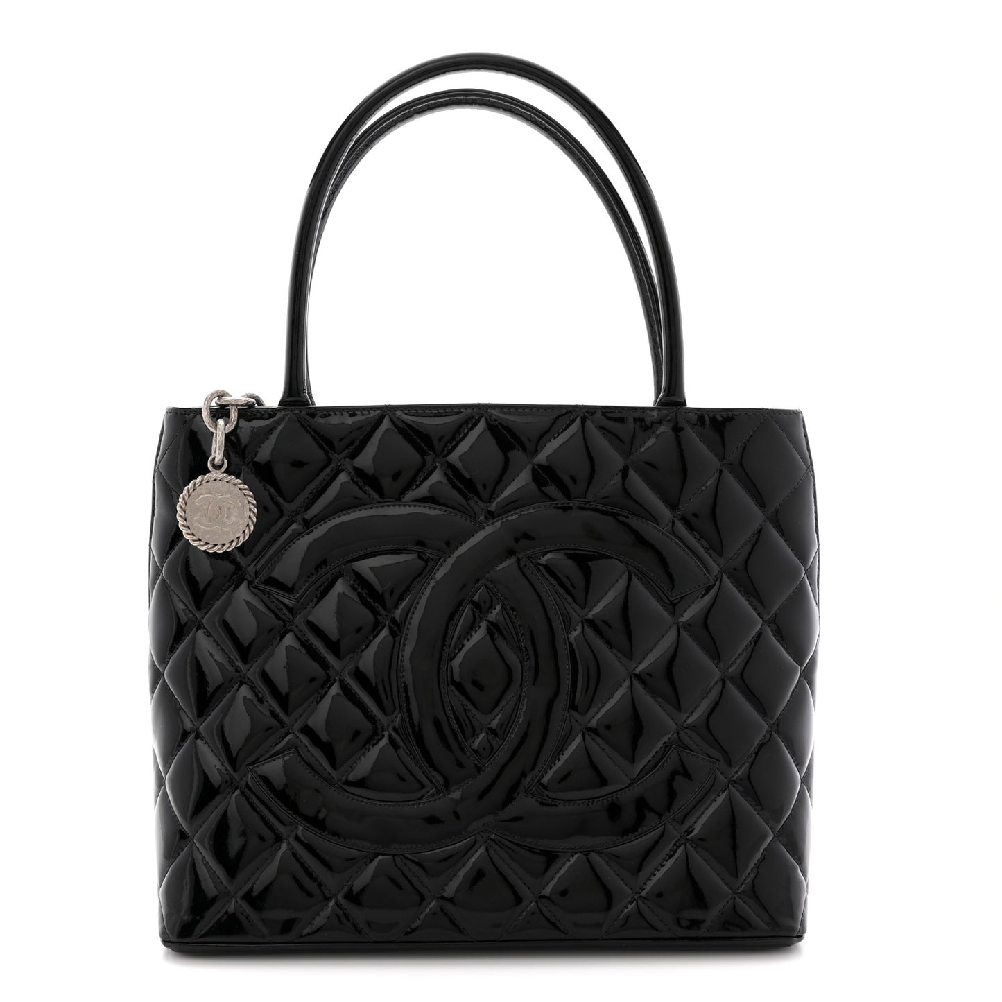 Patent Medallion Tote Black