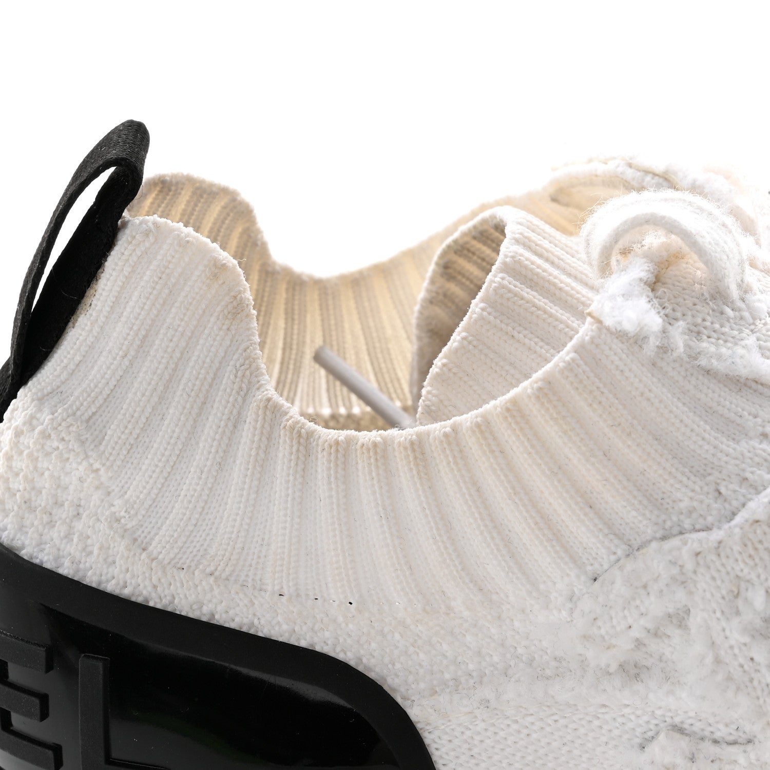 Chanel Fabric Logo Sneakers 36.5 White 10 of 12