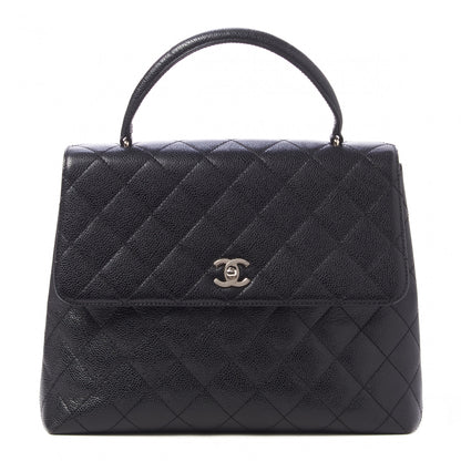 Chanel Caviar Quilted Jumbo Kelly Flap Black 1 of 10