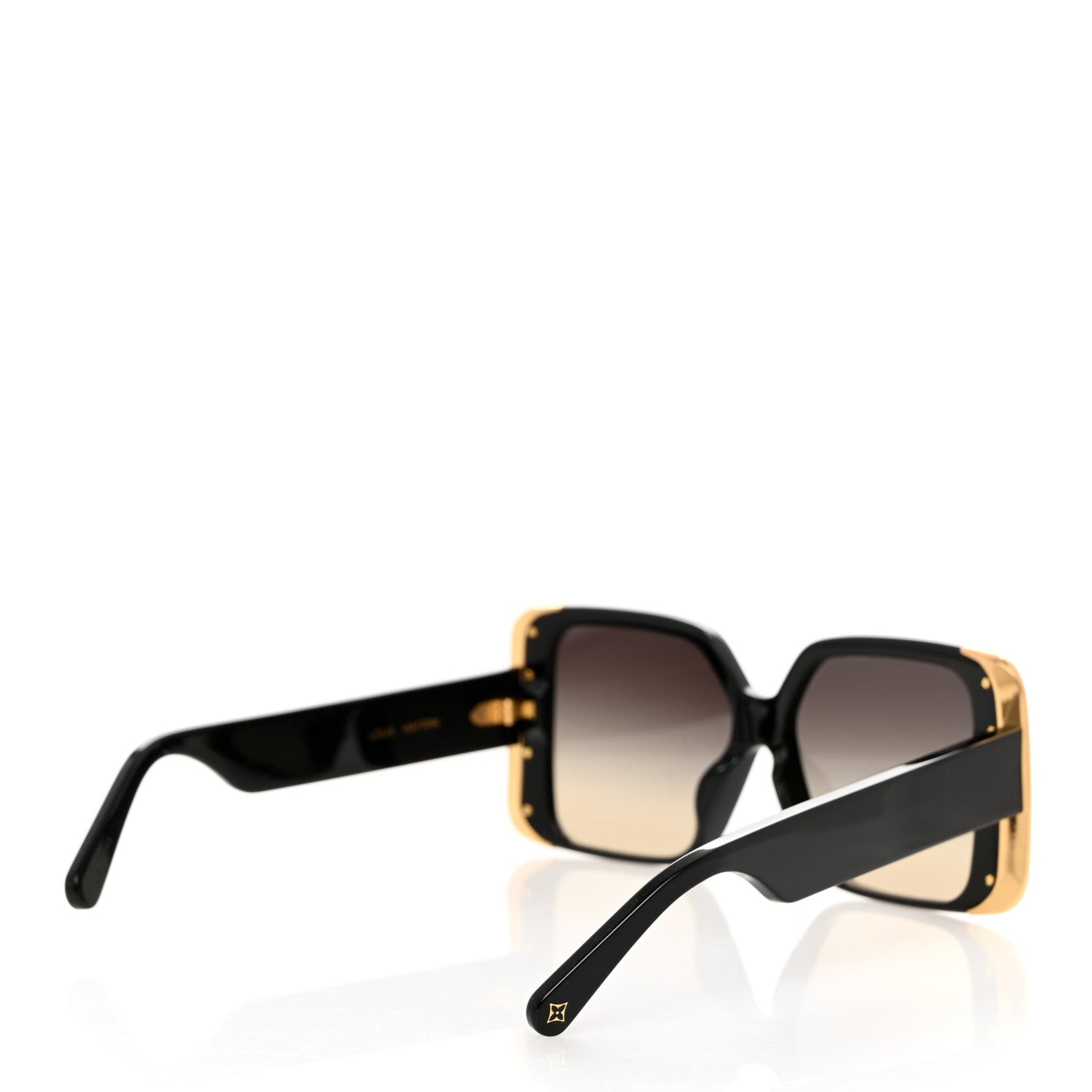 Acetate LV Moon Square Sunglasses Z1664E Black