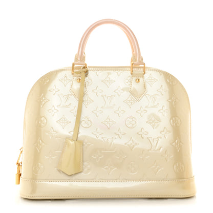 Louis Vuitton Vernis Alma PM Blanc Corail 1 of 13