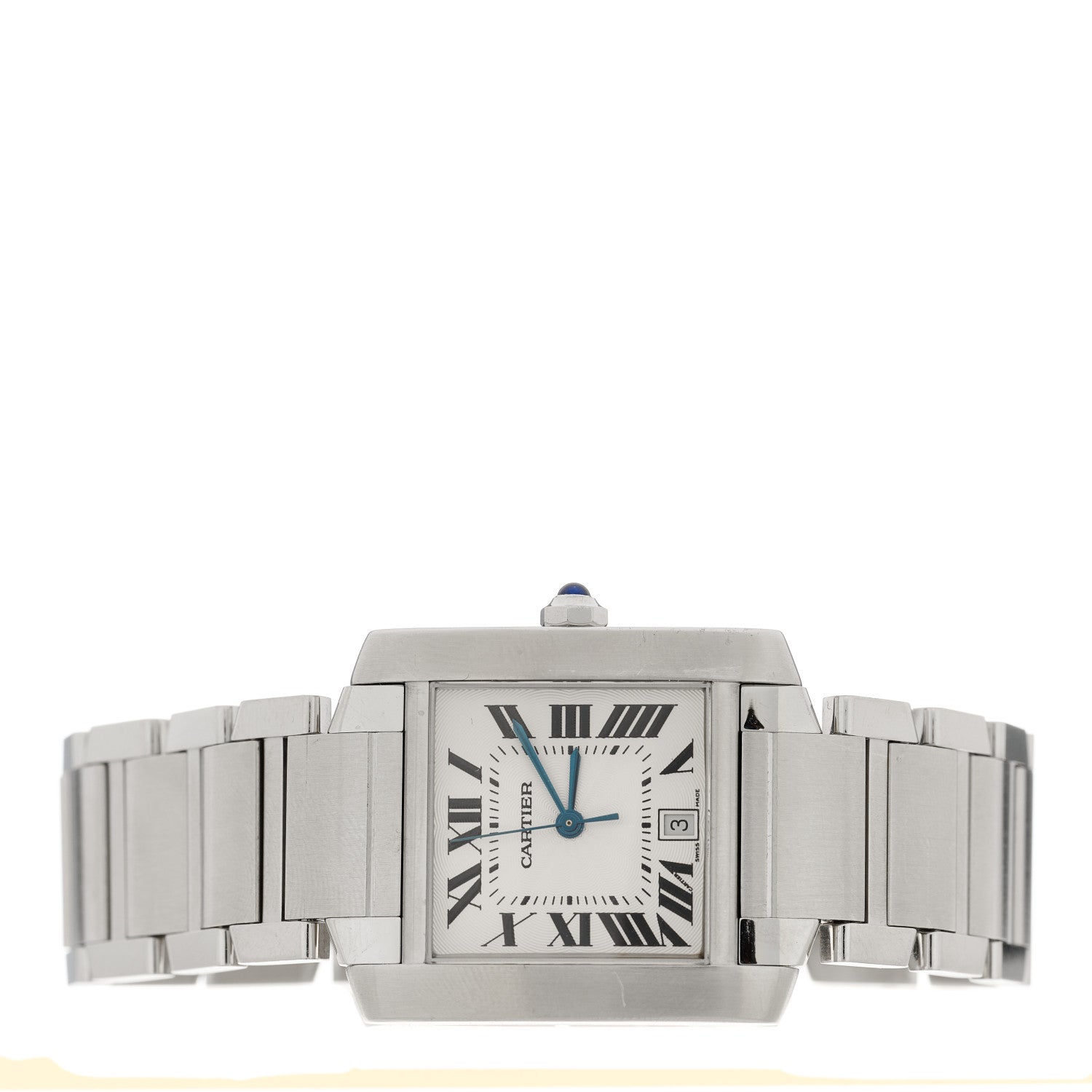 Cartier Stainless Steel 28mm Tank Francaise Automatic Watch 2 of 4