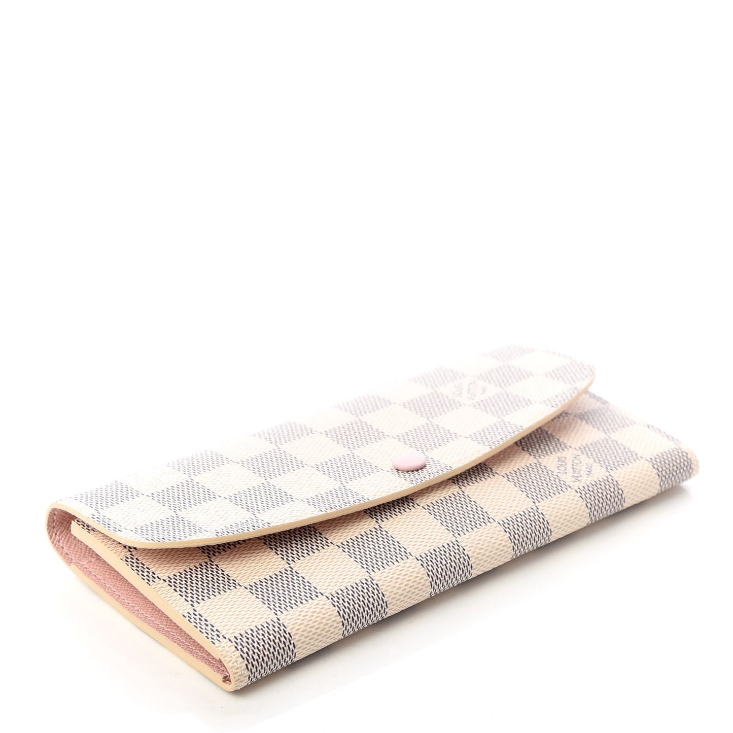 Damier Azur Emilie Wallet Rose Ballerine