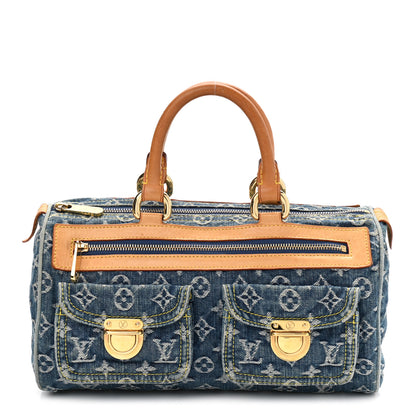 Louis Vuitton Monogram Denim Neo Speedy Blue 1 of 13