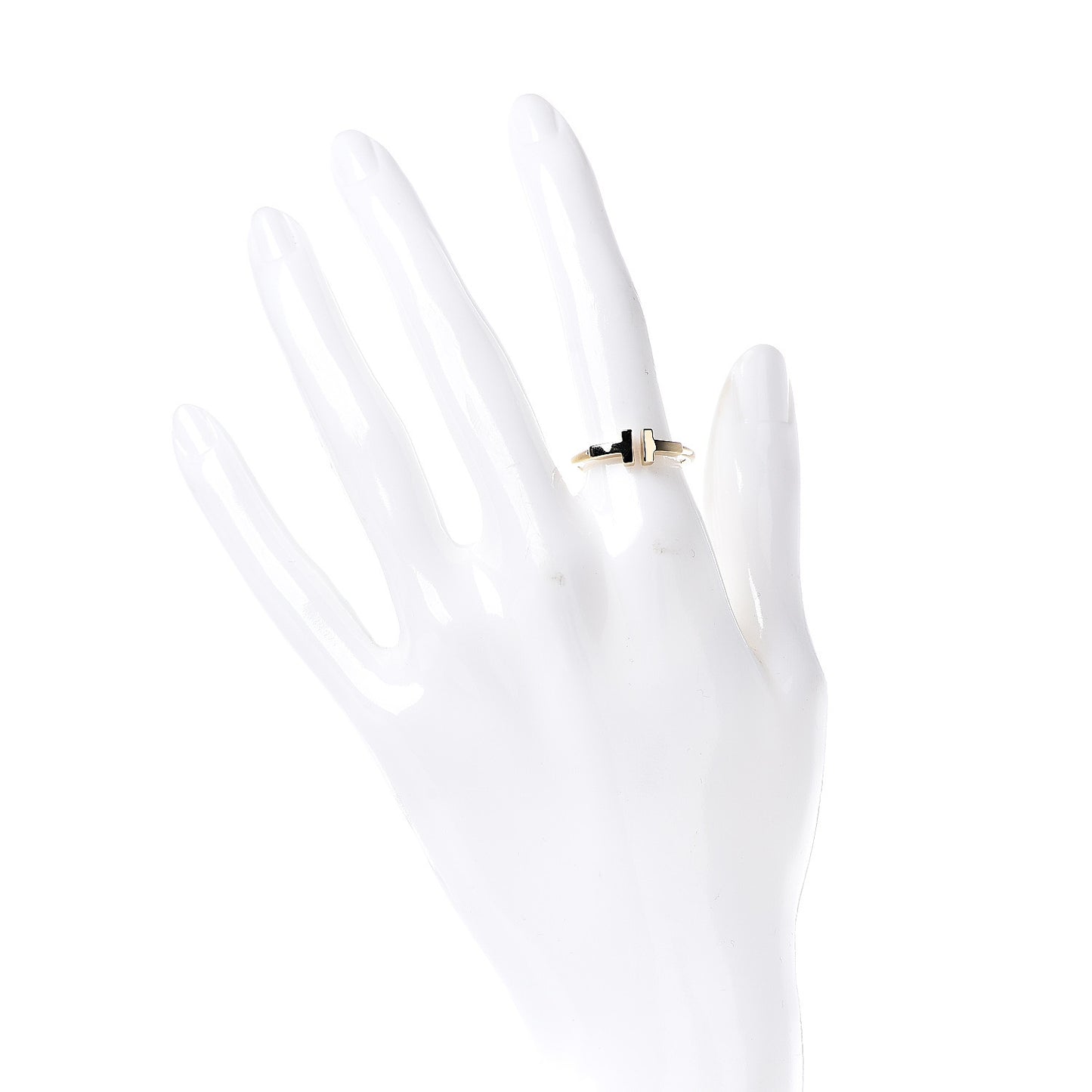 18K Yellow Gold T Wire Ring 54 6.75