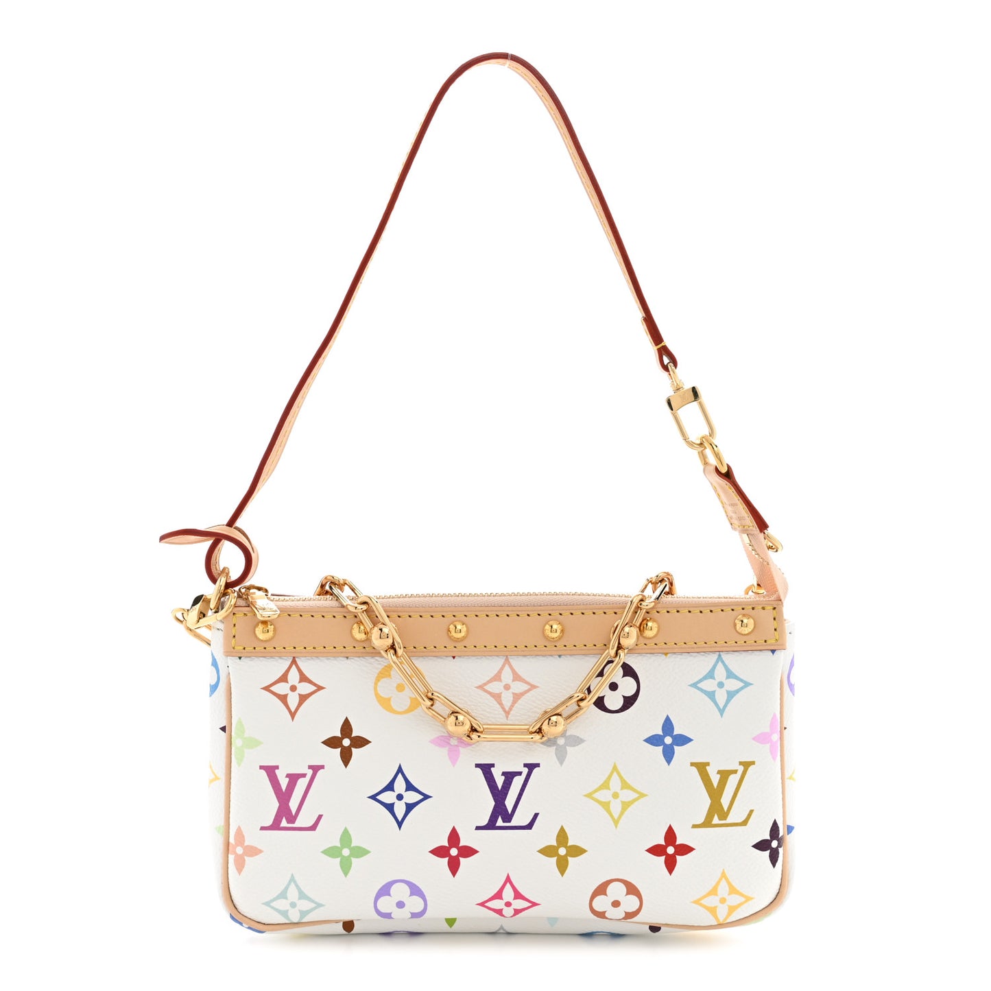 LV X TM Monogram Multicolor Pochette Accessories White