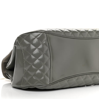 Chanel Glazed Calfskin Mademoiselle Lock Kelly Flap Bag Grey 5 of 11