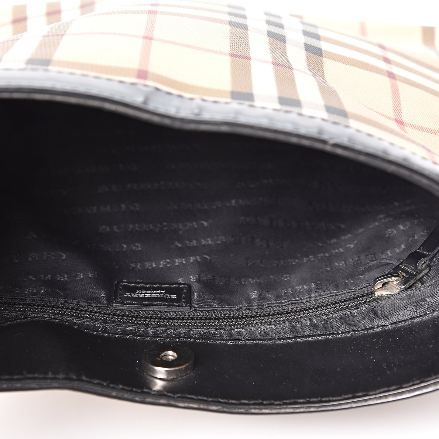 House Check Shoulder Bag Black