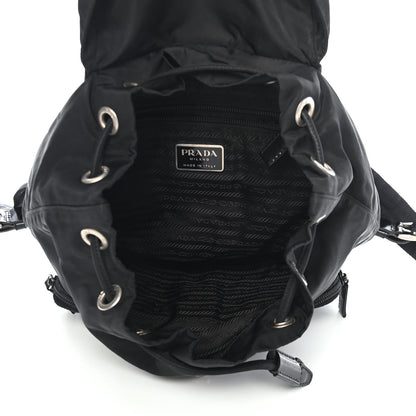 Prada Nylon Vela Medium Backpack Black 7 of 10