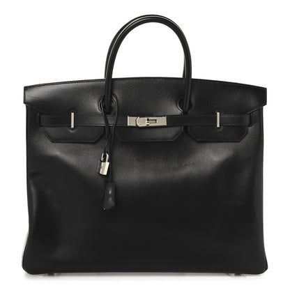 Hermes Box Verso Birkin 40 Black Chocolate 1 of 15