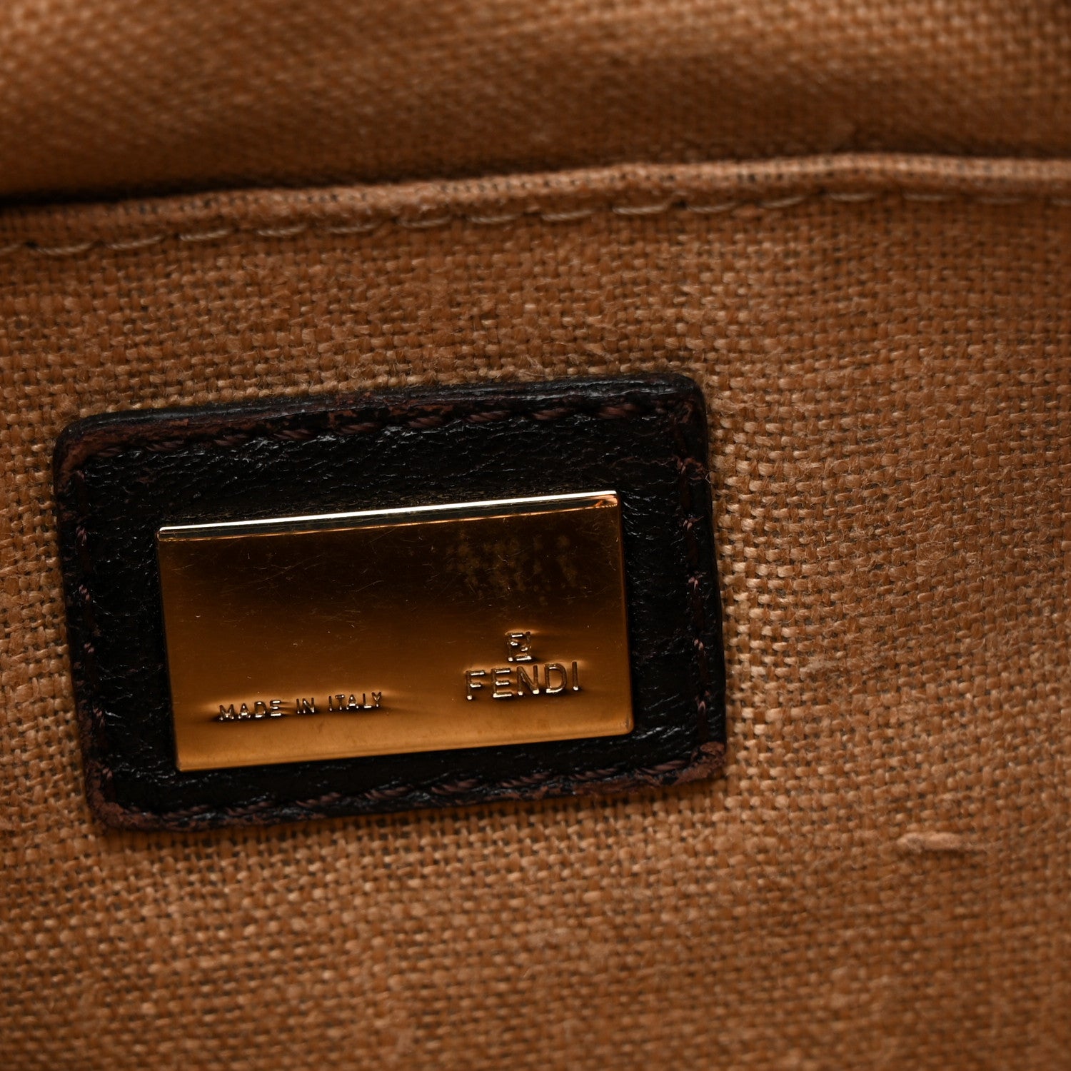 Fendi Zucca Nappa Nuvolata Vitello Tortuga Medium Spy Hobo Tobacco Moro 10 of 19