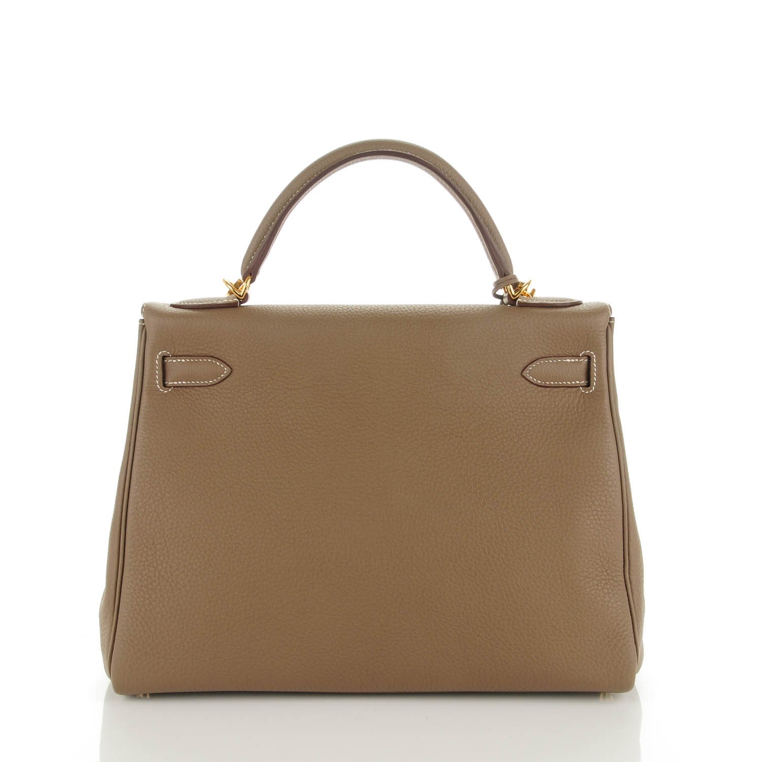 Hermes Togo Kelly Retourne 32 Etoupe 4 of 22