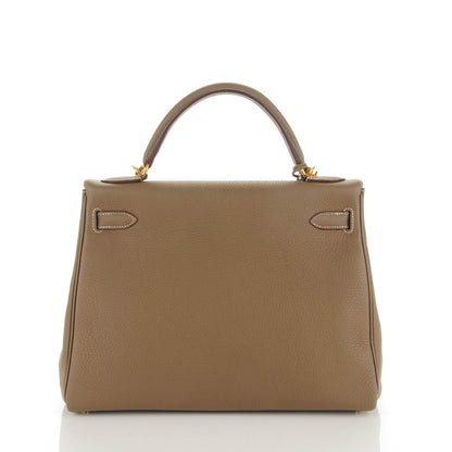 Hermes Togo Kelly Retourne 32 Etoupe 4 of 22
