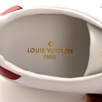 Louis Vuitton Calfskin Mink Fur Frontrow Sneakers 41 White 8 of 9