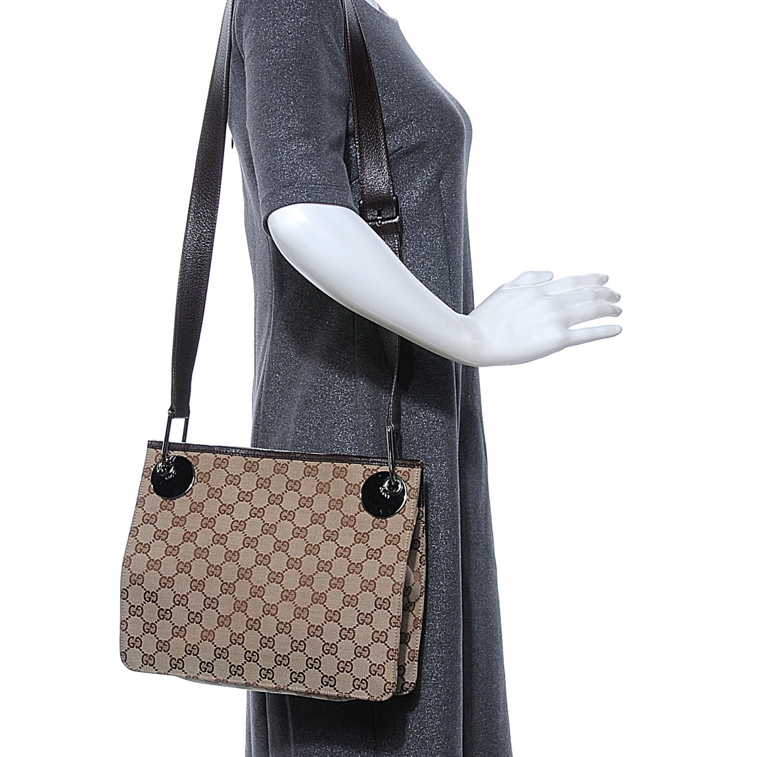 Gucci Monogram Eclipse Messenger Bag 2 of 8