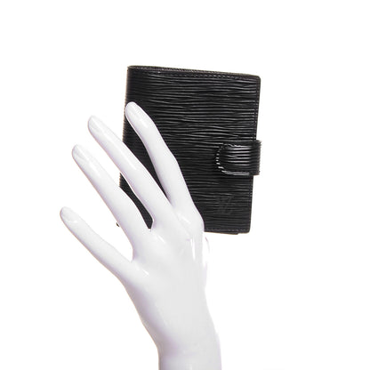 Louis Vuitton Epi Mini Agenda Cover Black 2 of 7