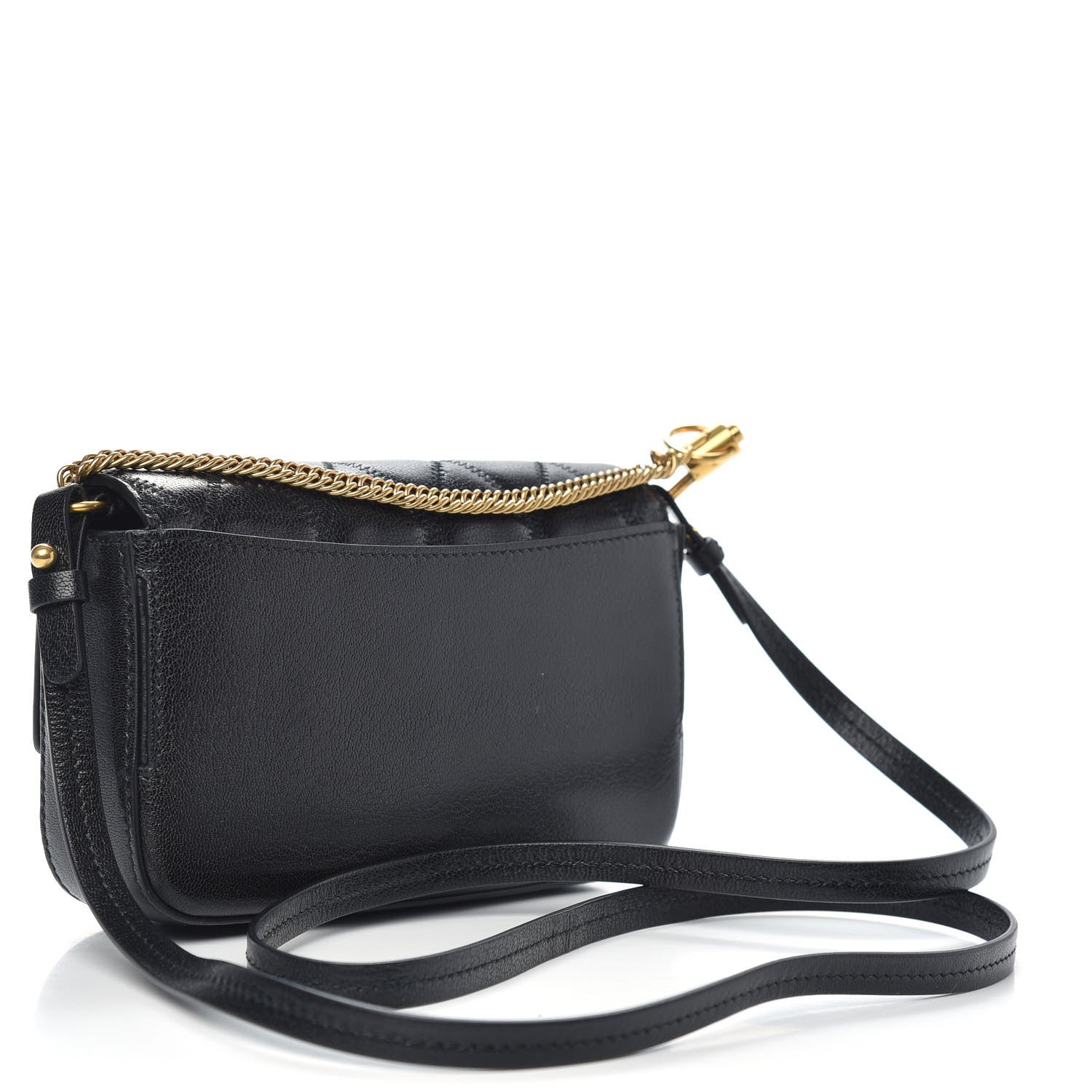 Givenchy Goatskin Quilted GV3 Mini Pocket Convertible Bag Black 3 of 9