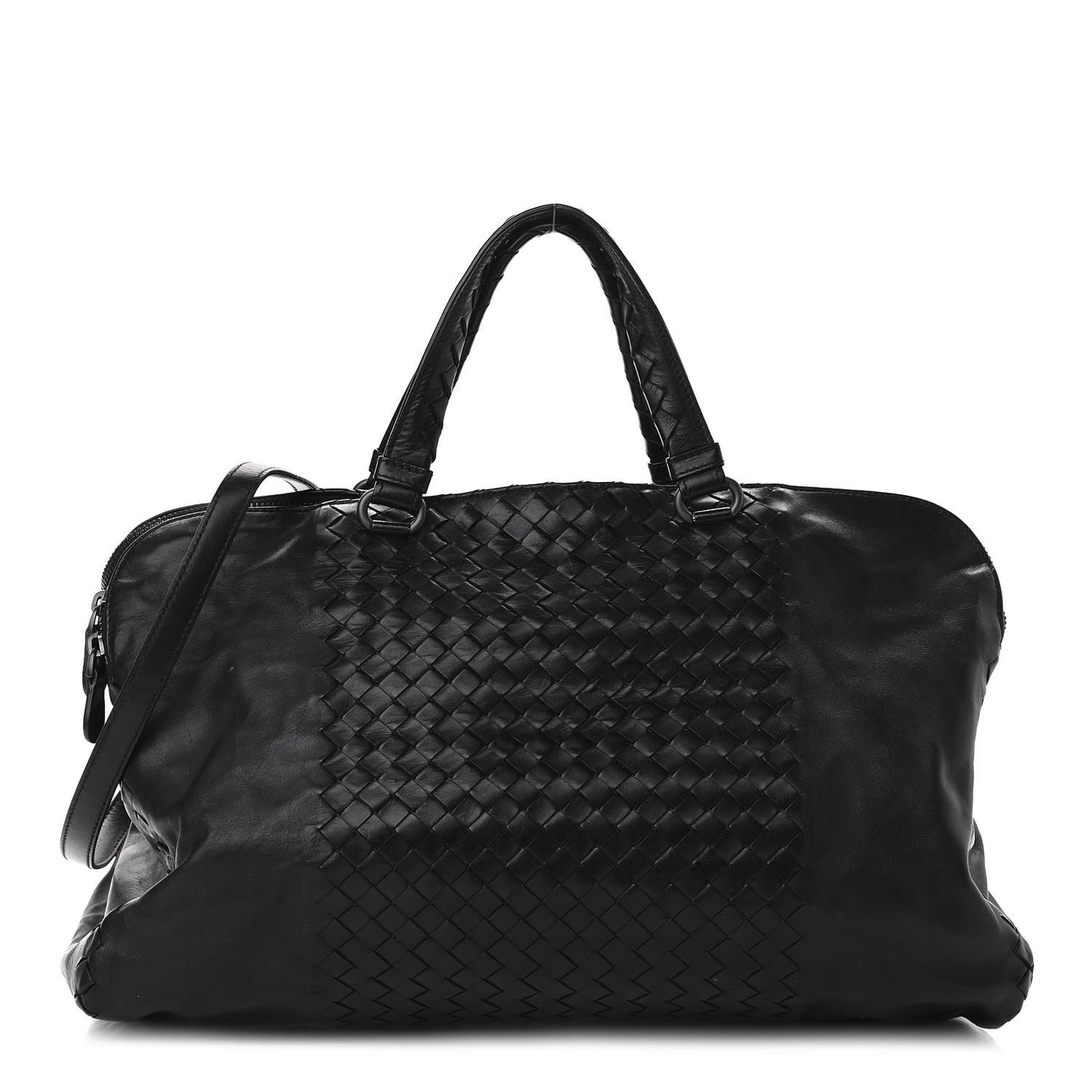 Nappa Intrecciato Tote Black