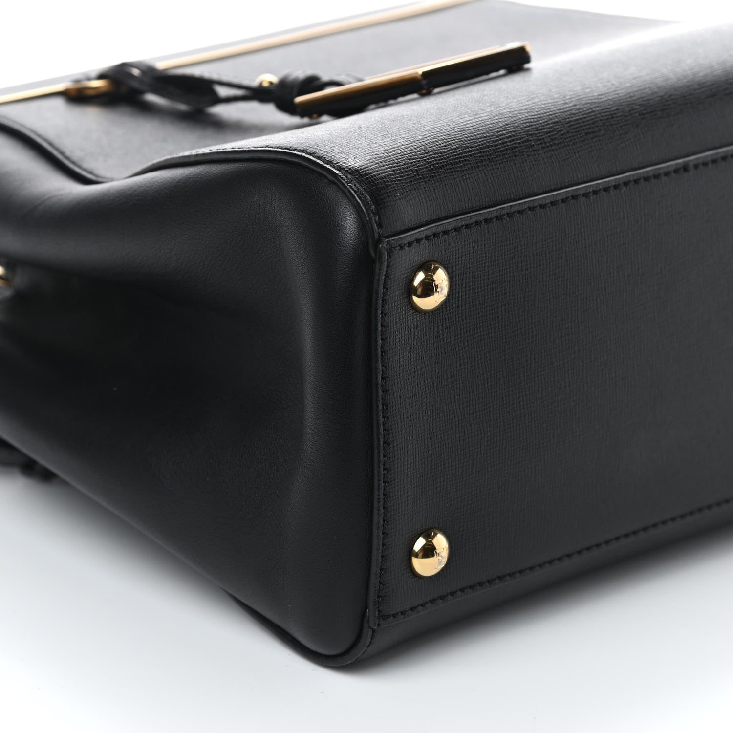 Fendi Vitello Elite Petite 2Jours Tote Black 7 of 9