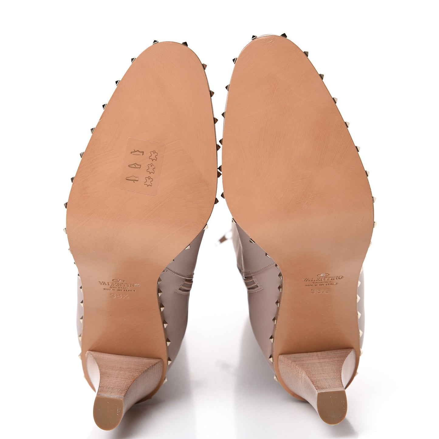 Nappa Soul Rockstud Boots 38.5 Poudre