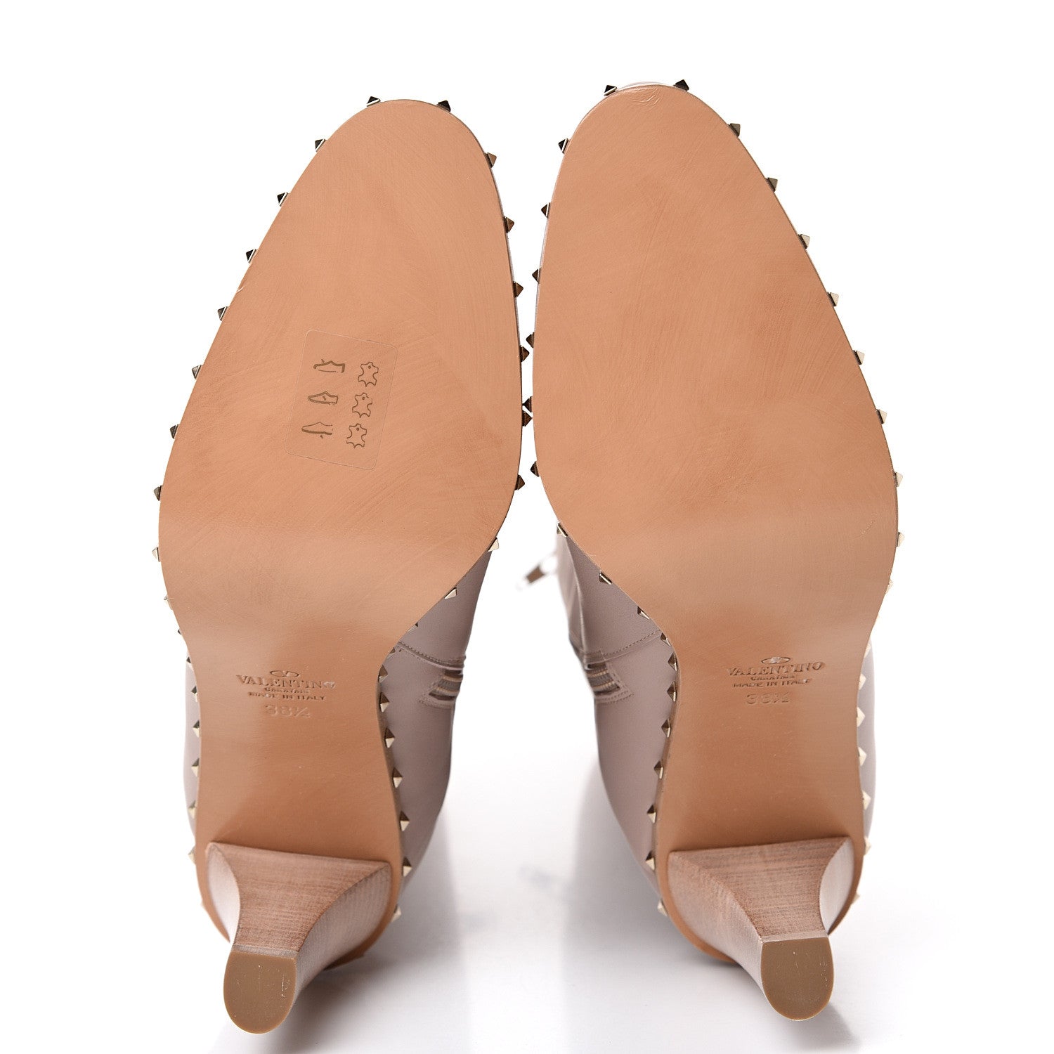 Valentino Garavani Nappa Soul Rockstud Boots 38.5 Poudre 5 of 8