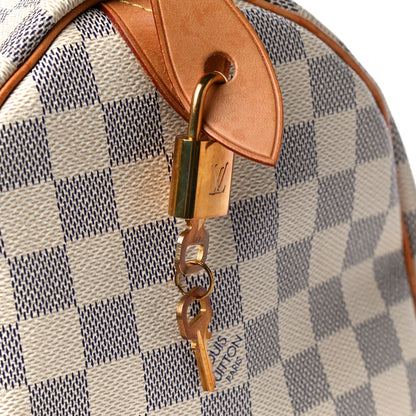Louis Vuitton Damier Azur Speedy 30 7 of 9