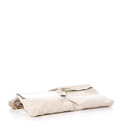 Gucci GG Monogram Web Double Pocket Belt Bag White 4 of 8